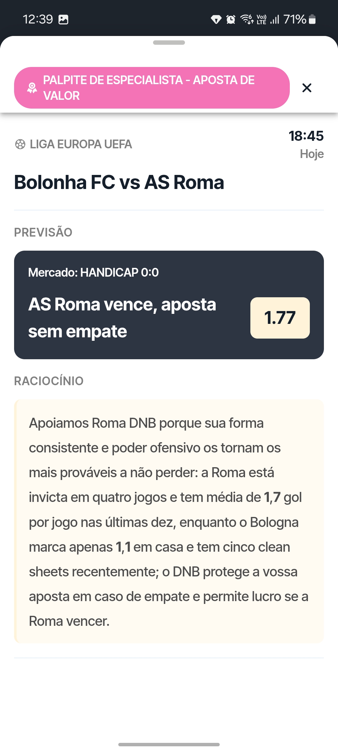 Análise do jogo